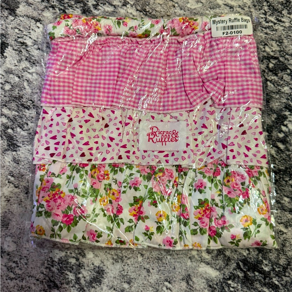 NIB Mystery Ruffle Bag Ricrac & Ruffles